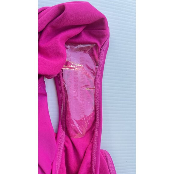 Ted Baker London Pikaa Halter one piece Swimsuit Fuchsia size 3 = US Size 8 - Picture 3 of 6